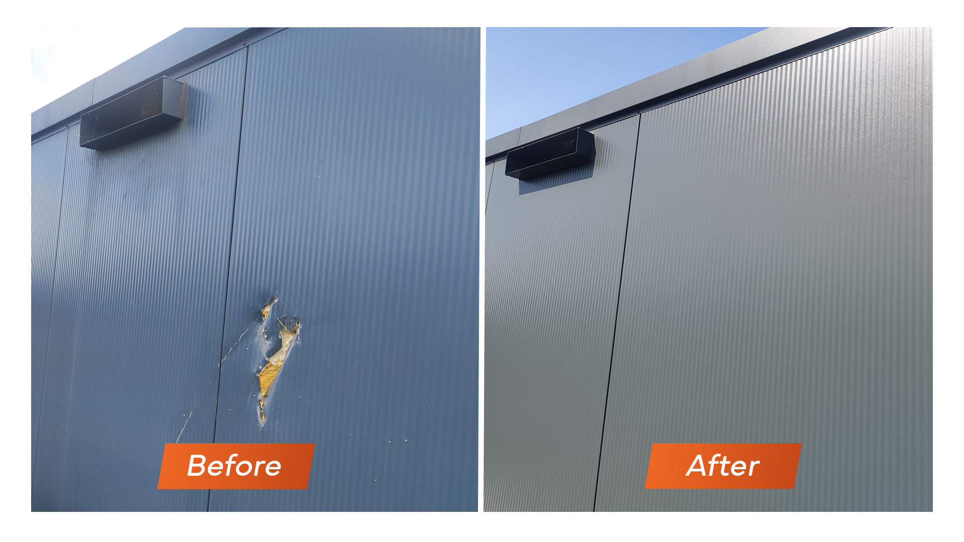 Voor en na: schadeherstel door Pro Panel