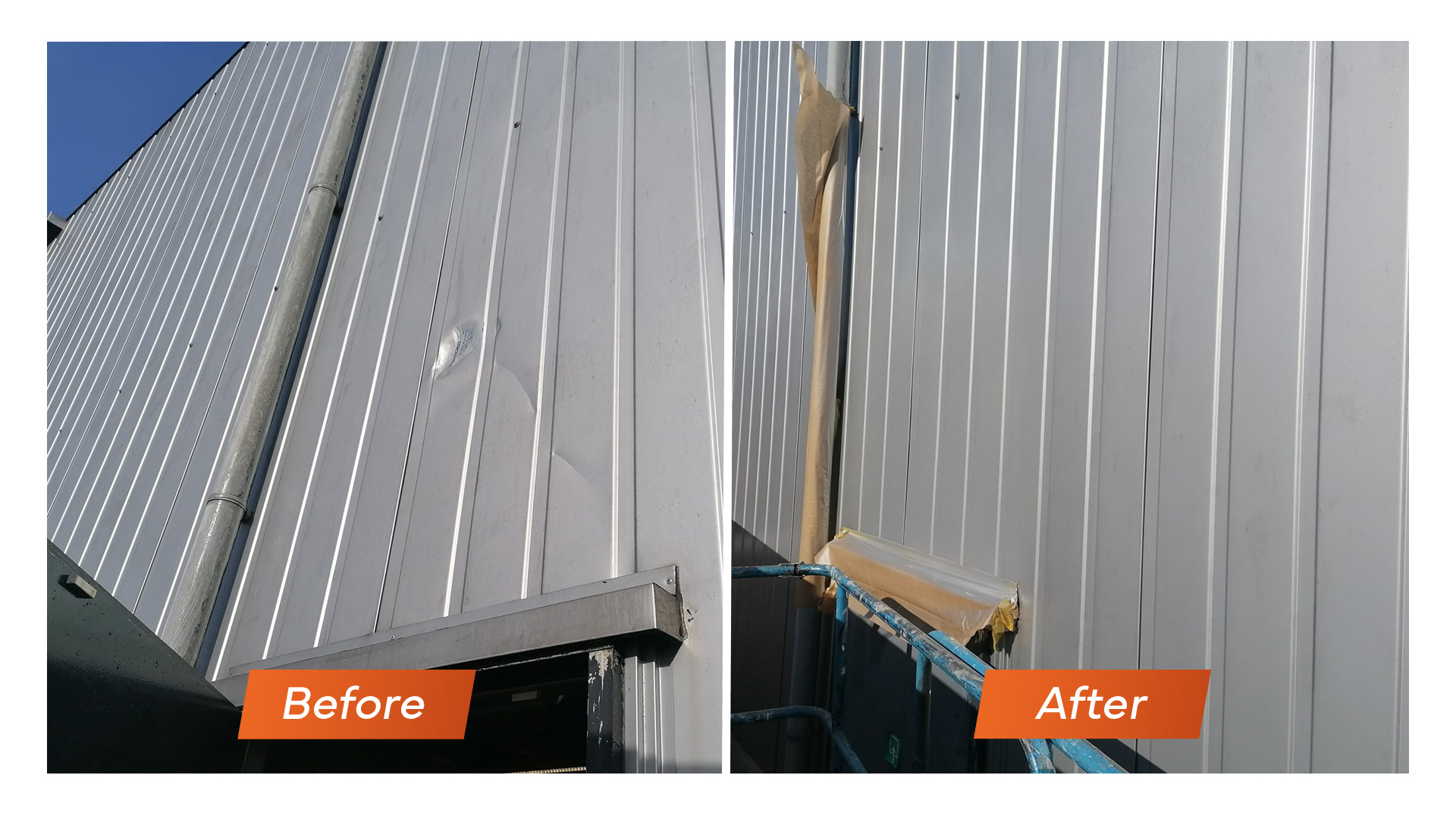 Voor en na: schadeherstel door Pro Panel