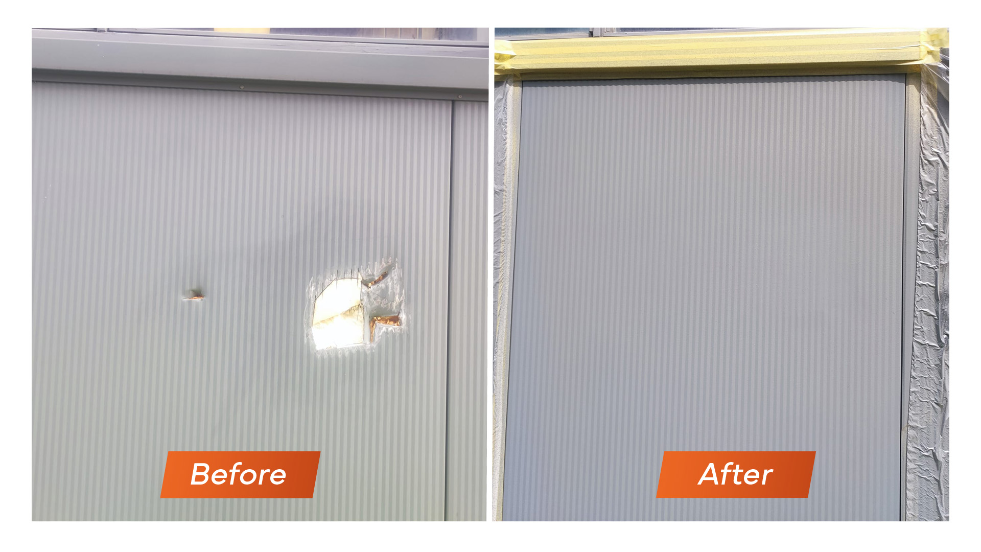 Voor en na: schadeherstel door Pro Panel