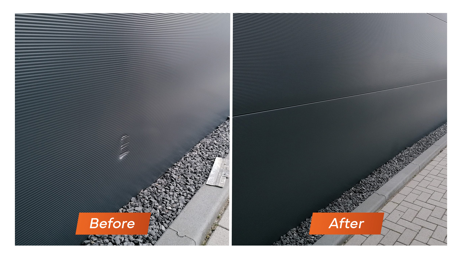 Voor en na: schadeherstel door Pro Panel